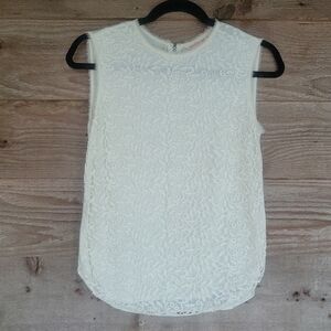 Rebecca Taylor Cream Tank Size 2
